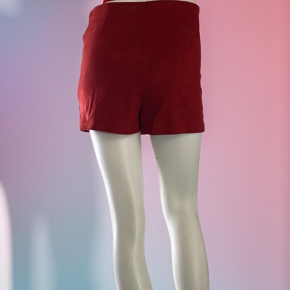 Zara Red Button-Accent Women's Shorts Skirt size XS - Picture 4 of 4